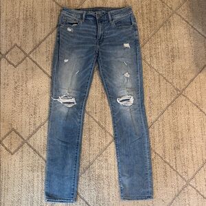 American Eagle Outfitters Men's Ripped Blue Jeans 32x34